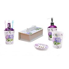  Melamine 5-Piece Bathroom Accessory Set  Shall Housewares International 