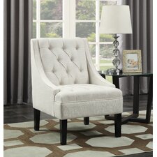 Button Tufted Arm Chair  Three Posts 