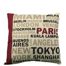 In the City Cotton Throw Pillow  Brielle 