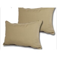  Outdoor Sunbrella Reversible Lumbar Pillow (Set of 2)  Comfort Clas 