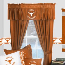  NCAA Texas Longhorns Rod Pocket Window Treatment Set (Set of 2)  Sports Coverage Inc. 
