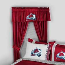  NHL Colorado Avalanche Rod Pocket Window Treatment Set (Set of 2)  Sports Coverage Inc. 