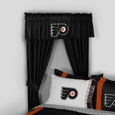  NHL Philadelphia Flyers Rod Pocket Window Treatment Set (Set of 2)  Sports Coverage Inc. 