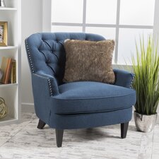  Greene Tufted Upholstered Linen Club Chair  House of Hampton 