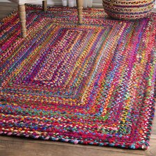  Khan Hand-Braided Area Rug  Bungalow Rose 