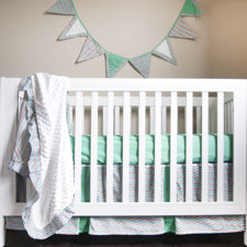  Friendly Fox Simply Striking 4 Piece Crib Bedding Set  Pam Grace Creations 