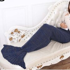  Fish Tail Cotton Throw Blanket  Koolulu 