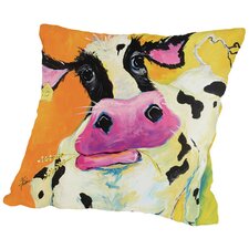  Cow Throw Pillow  East Urban Home 