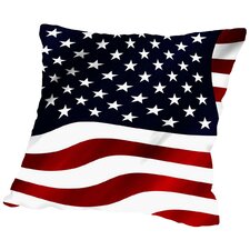  US America Flag Throw Pillow  East Urban Home 