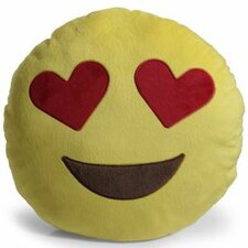  Emoji Heart Eyes Pillow Throw Pillow  OxGord 