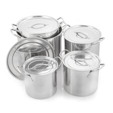  5 Piece Stock Pot Set with Lid  McSunley 