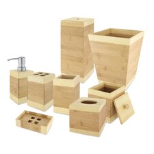  Bamboo 8-Piece Bathroom Accessory Set  Kovot 