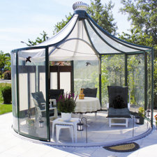  Rondo Pavilion 13 Ft. W x 13 Ft. D Metal Permanent Gazebo  Hoklartherm 