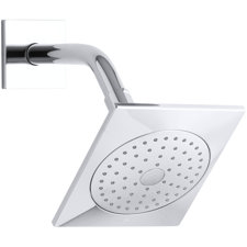  Loure 2.5 GPM Single-Function Shower Head with Katalyst Air-Induction Spray  Kohler 