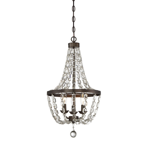 Birch Lane Lemington 3 Light Crystal Chandelier & Reviews Birch Lane