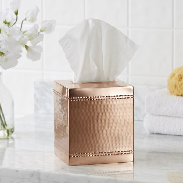 Birch Lane Hammered Copper Tissue Box Cover & Reviews | Birch Lane