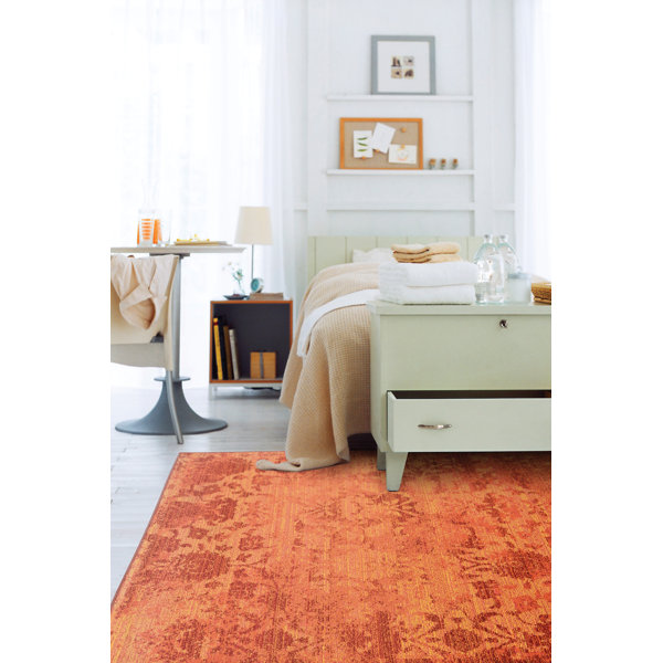 Anya Oriental Orange Area Rug & Reviews Joss & Main