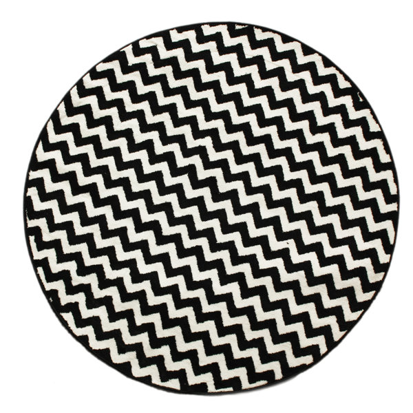 Miley White & Black Chevron HandTufted Area Rug & Reviews Joss & Main