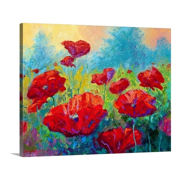 Field Of Poppies Canvas Print Reviews Joss Main   Field Of Poppies Canvas Print 