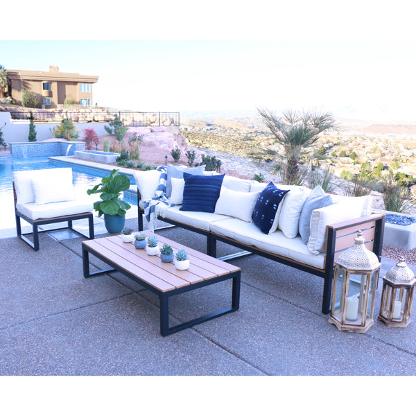 4Piece Brooklyn Patio Seating Group & Reviews Joss & Main