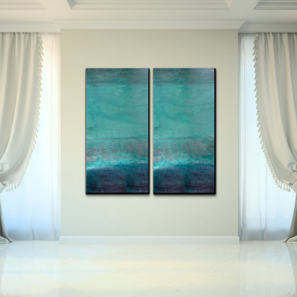 2Piece Abstract Canvas Art Print Set & Reviews Joss & Main