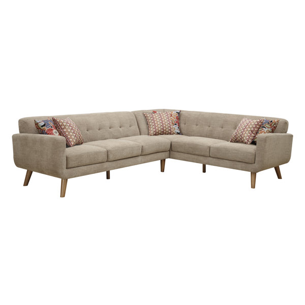 Kerri 110.7" Sectional Sofa & Reviews Joss & Main