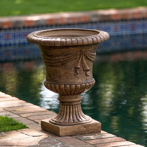 Alcott Hill Beton Novelty Stone Urn Planter &amp; Reviews