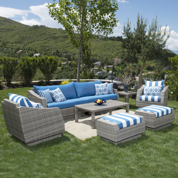 7Piece Alfredo Patio Seating Group & Reviews Joss & Main