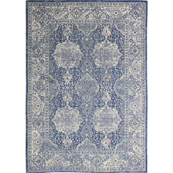 Jefferson Dark Blue Area Rug & Reviews Joss & Main