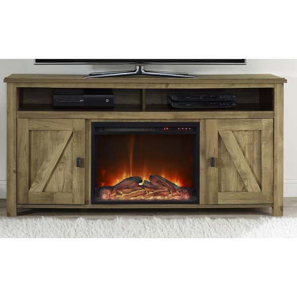 Elise Media Console with Electric Fireplace & Reviews Joss & Main