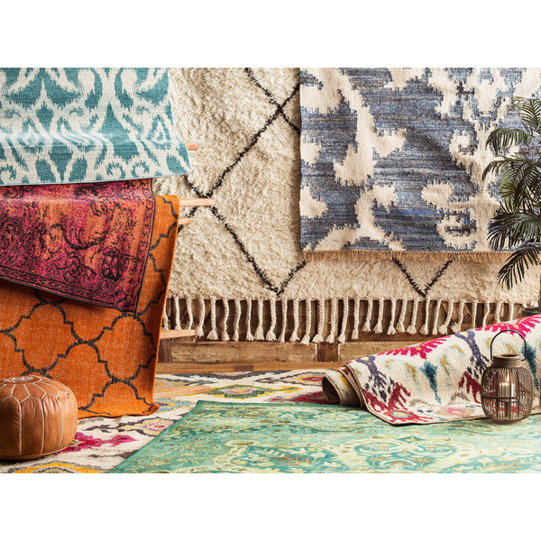 Bartow Pink/Yellow Area Rug & Reviews Joss & Main