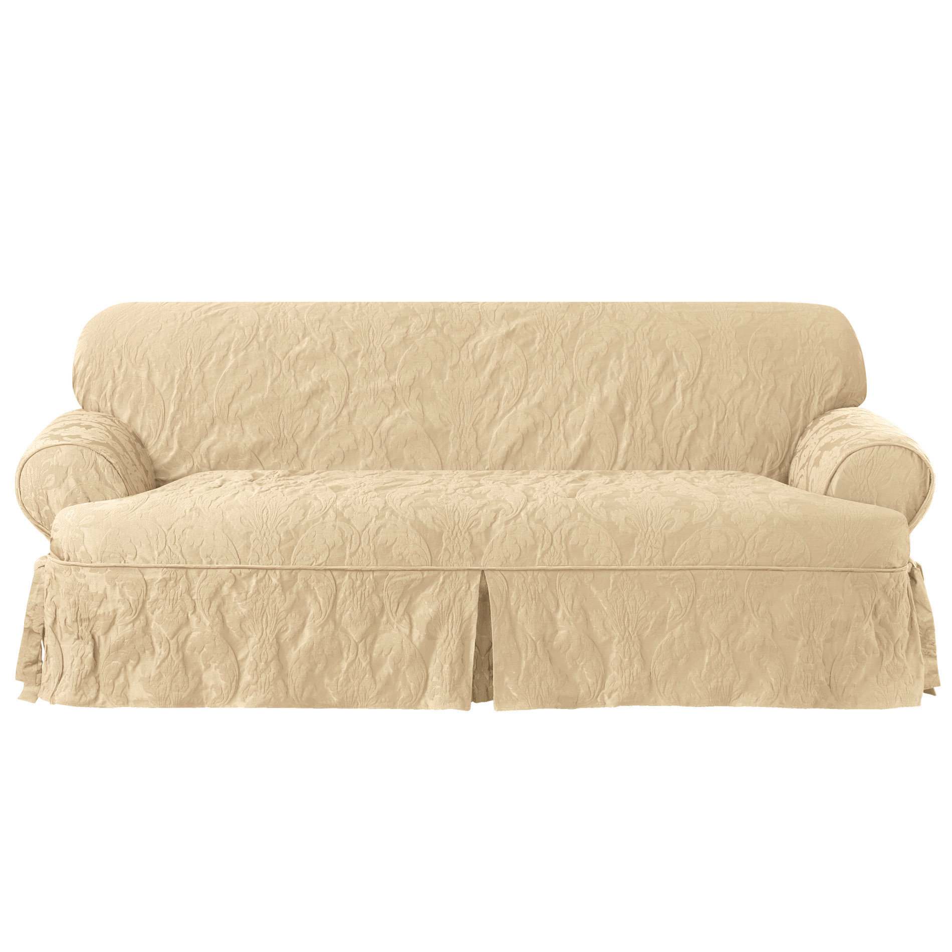 Sure Fit Matelasse Damask Sofa TCushion Slipcover & Reviews Wayfair.ca