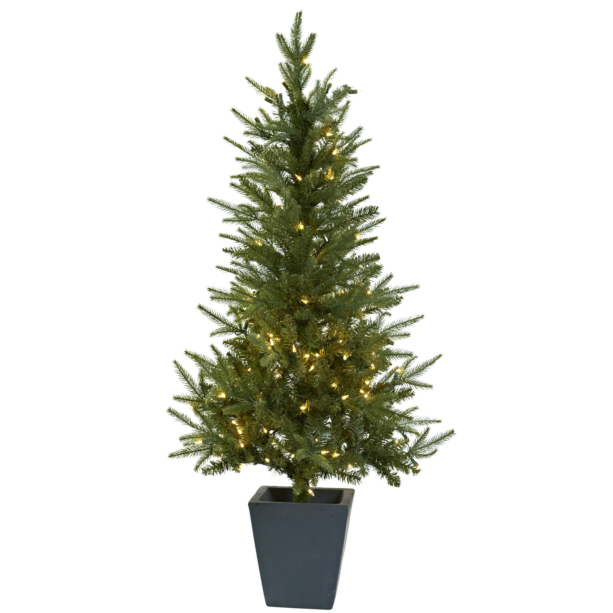 Nearly Natural 54" Green Artificial Christmas Tree with 150 Clear
