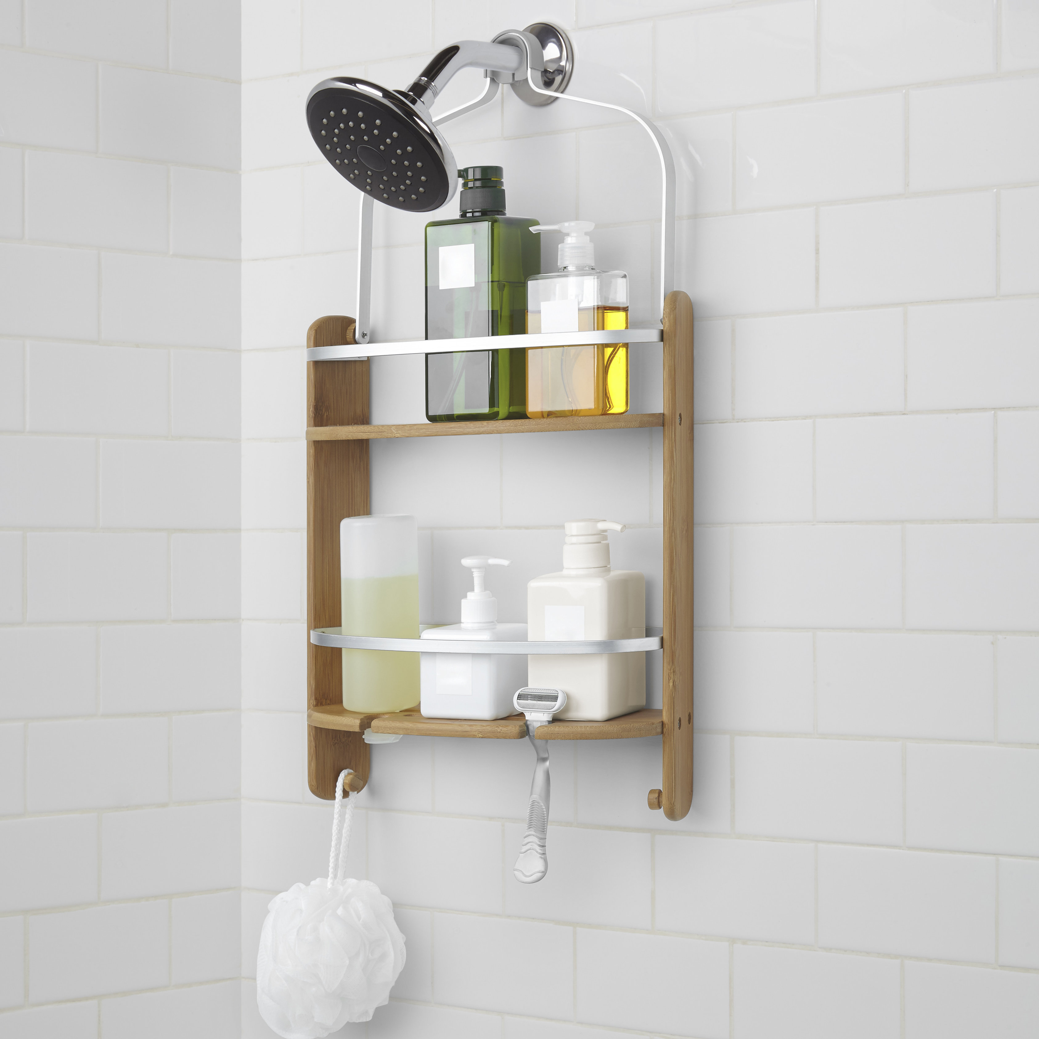 Barrel Wood Hanging Shower Caddy Reviews Allmodern Umbra Barrel Wood Hanging Shower Caddy