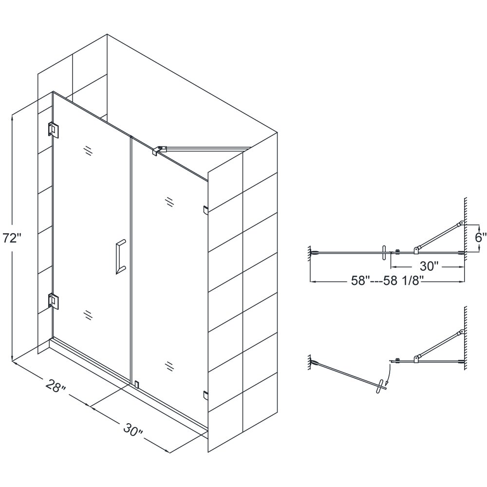 DreamLine Unidoor Lux 58