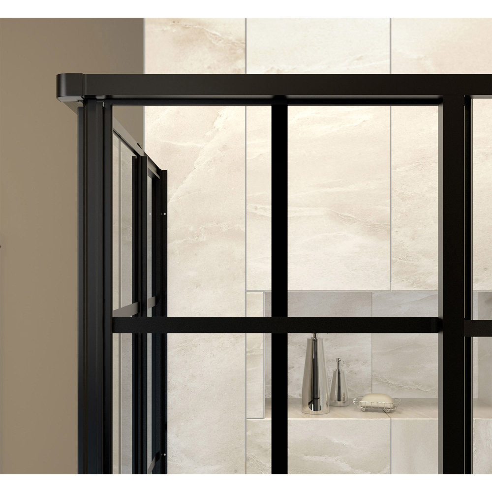 DreamLine French Corner 34.5 x 34.5" D Sliding Shower Enclosure