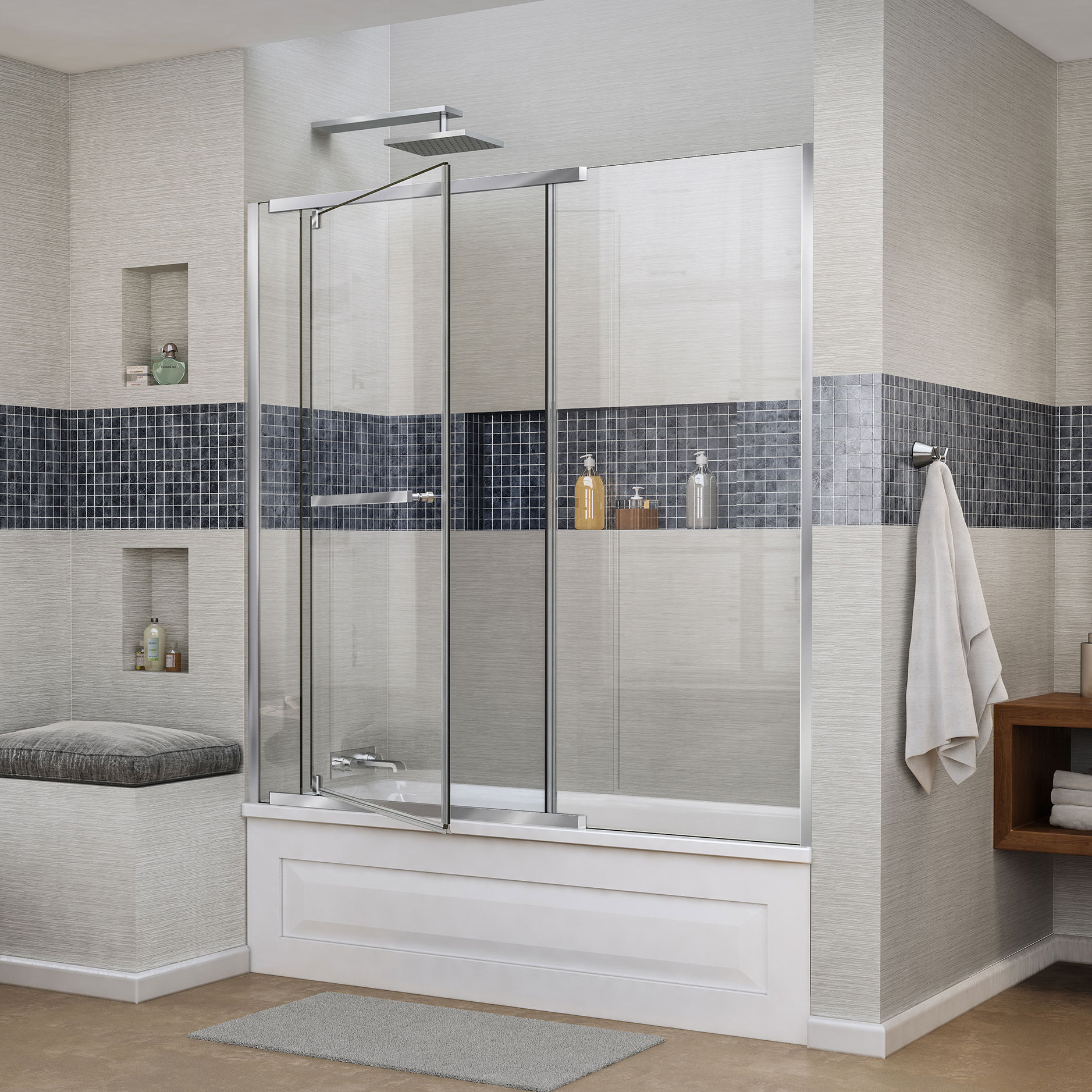 pivot tub doors