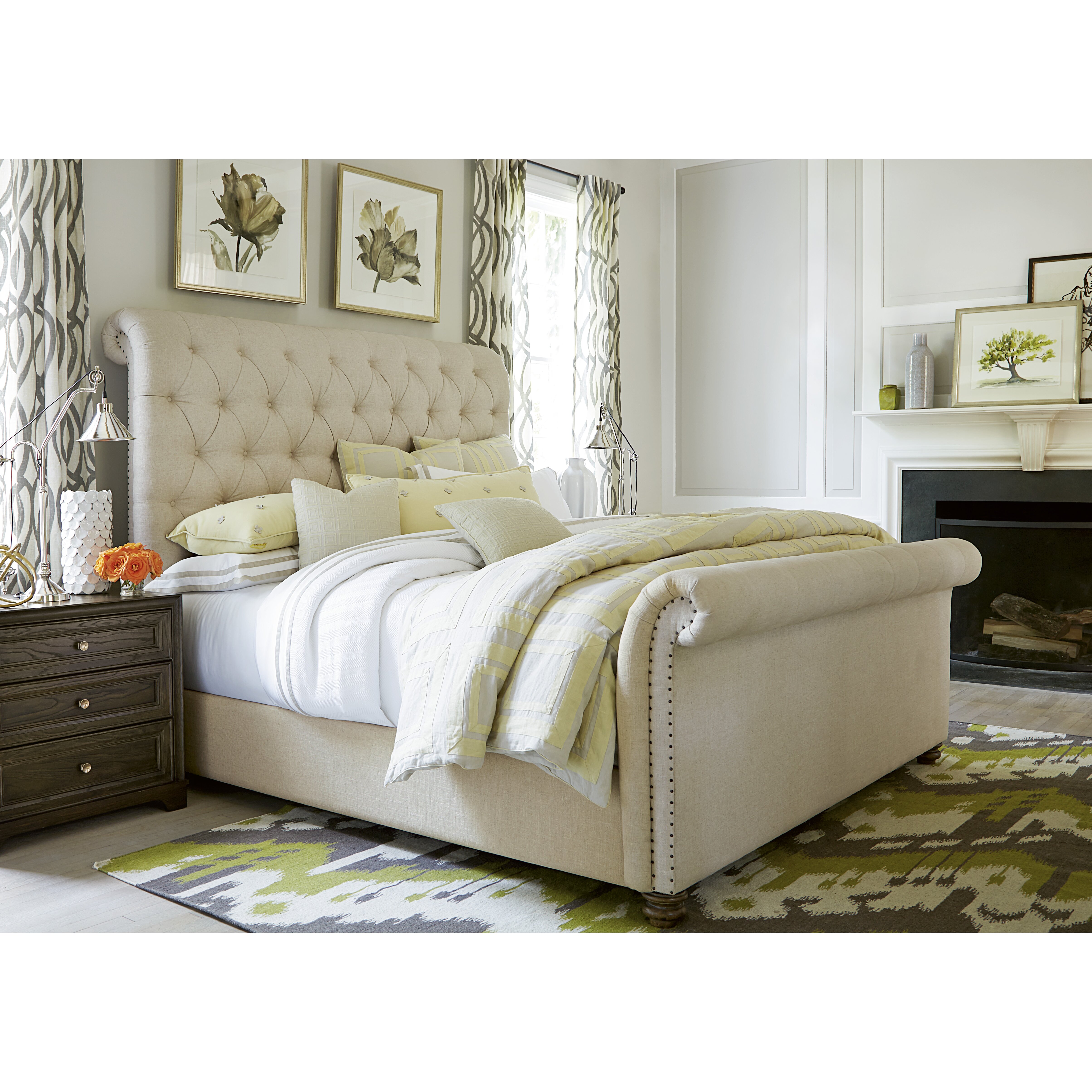 Universal Furniture New Bohemian Upholstered Sleigh Bed & Reviews | Wayfair