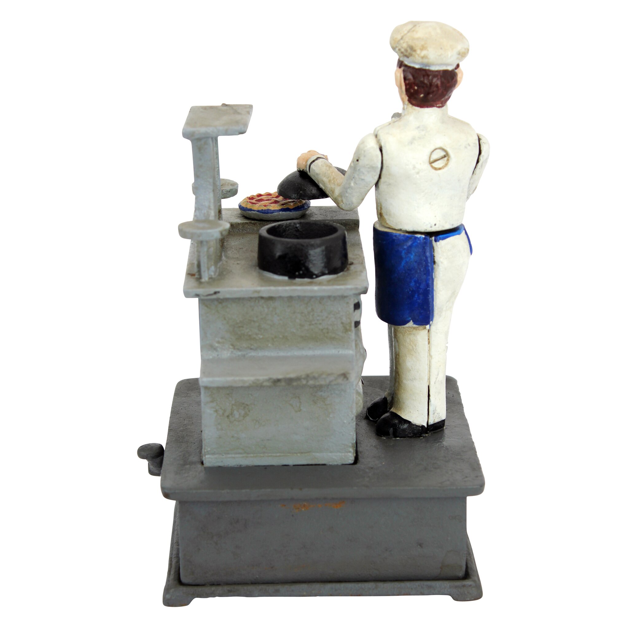 Design Toscano Chef Die-Cast Iron Mechanical Coin Bank ...