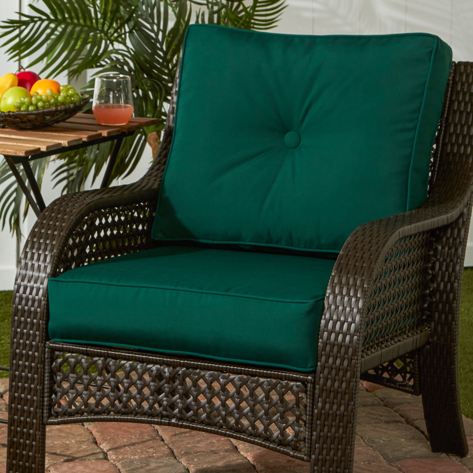 Greendale Home Fashions Deep Outdoor Sunbrella Cushion | Wayfair.ca