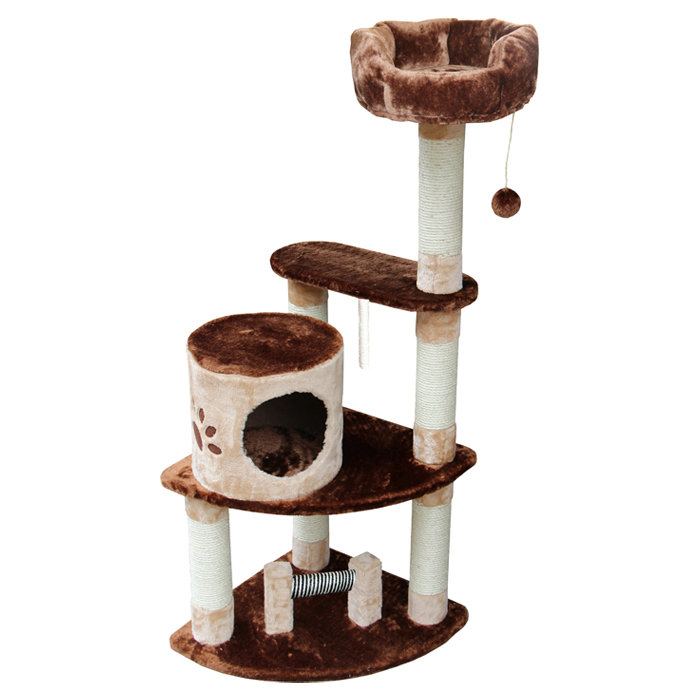 Kitty Mansions 53" Florence Cat Tree & Reviews Wayfair