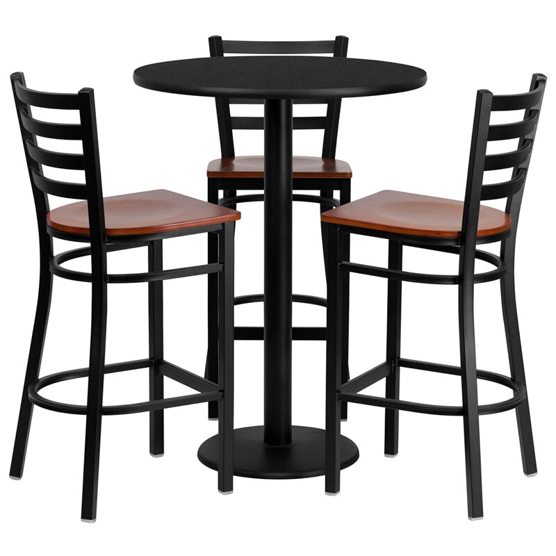 Flash Furniture 4 Piece Pub Table Set & Reviews | Wayfair - Flash Furniture 4 Piece Pub Table Set