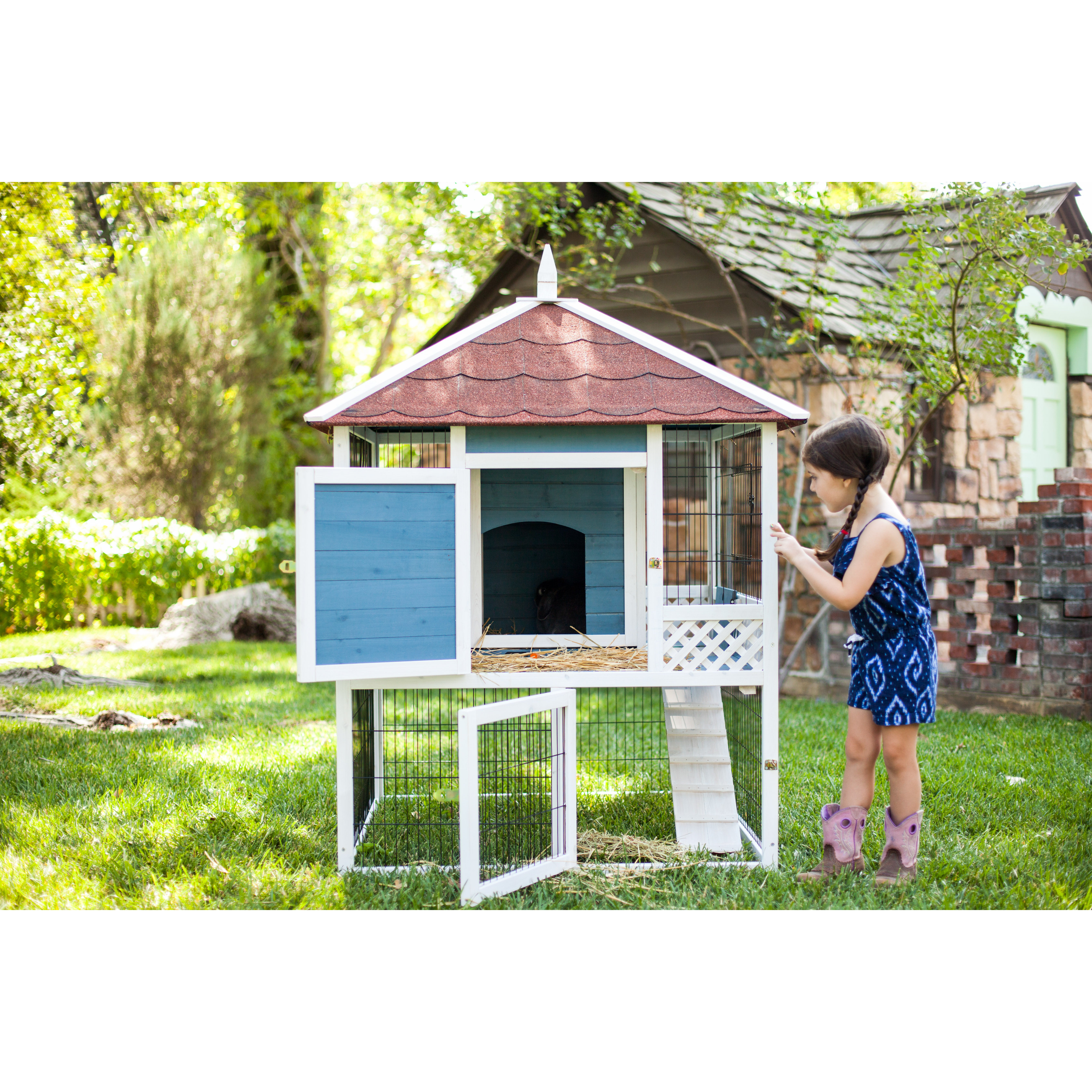 Advantek The Pagoda Rabbit Hutch & Reviews Wayfair