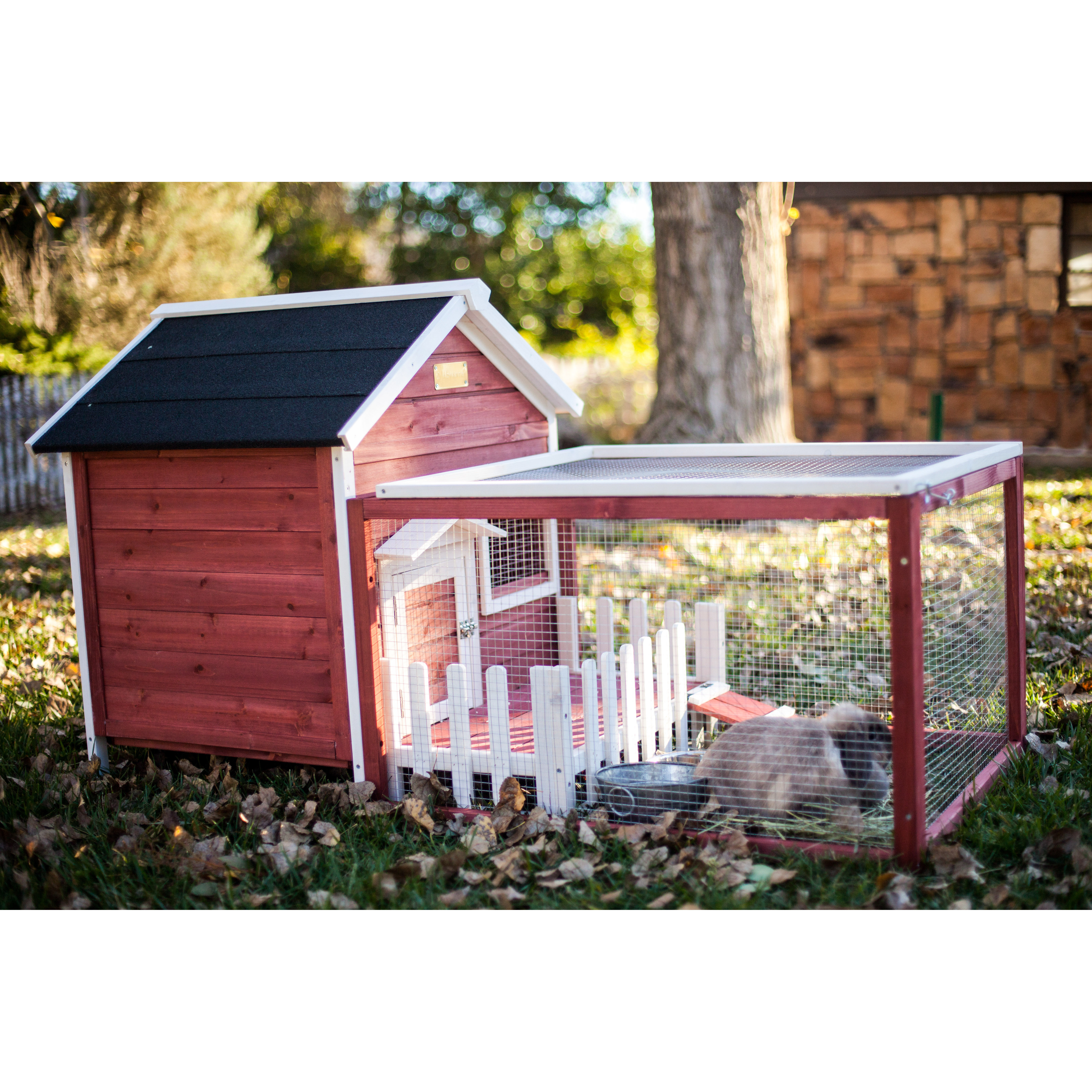 Advantek The White Picket Fence Rabbit Hutch & Reviews Wayfair