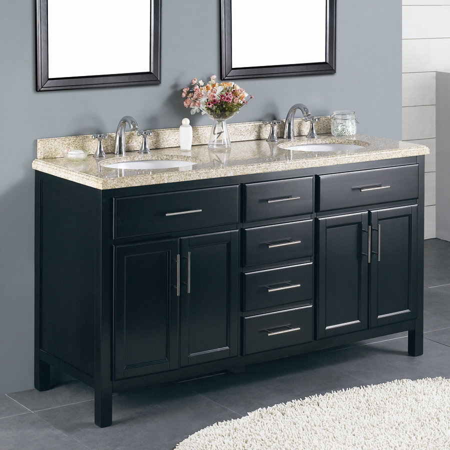 Ove Decors Milan 60 Double Bathroom Vanity Set Reviews Wayfair Ove Decors Milan 60 Quot Double Bathroom Vanity Set
