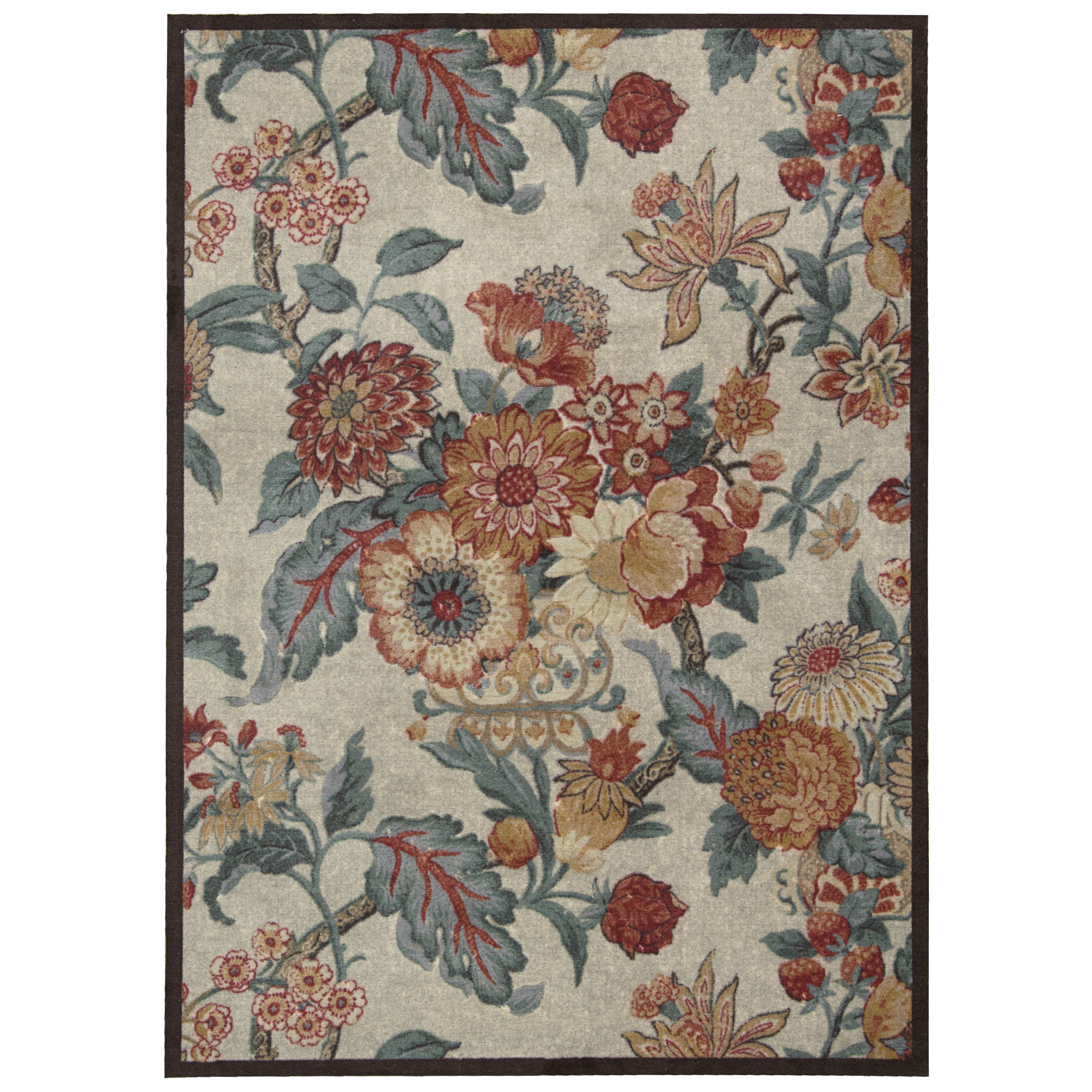 Waverly Artisinal Delight "Graceful Garden" Poppy Area Rug Wayfair