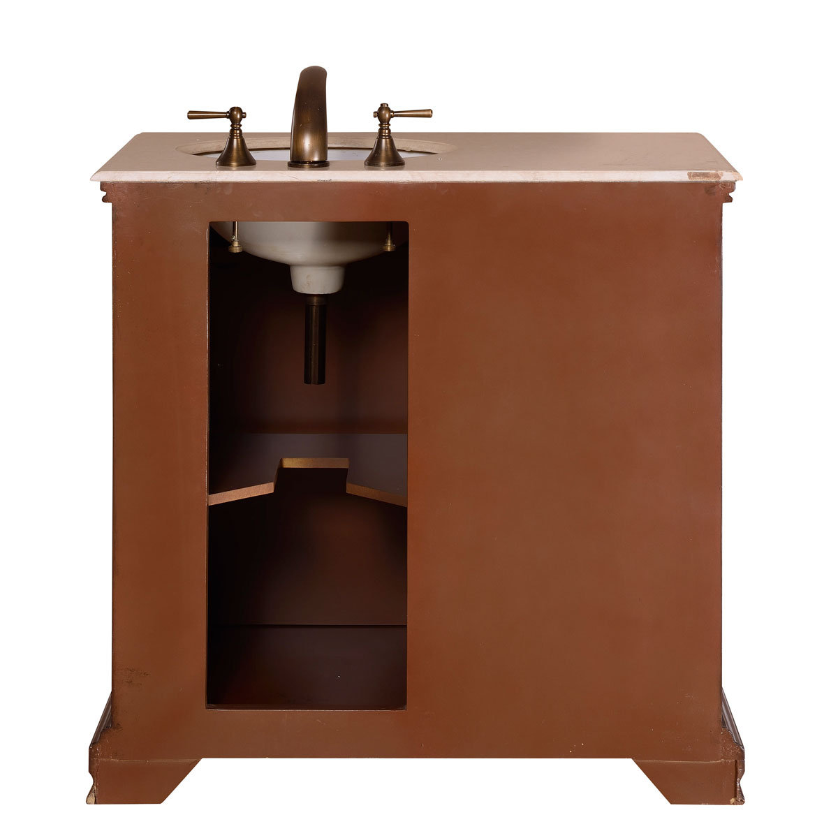 Silkroad Exclusive 36" Single Sink Bathroom Vanity Set & Reviews Wayfair