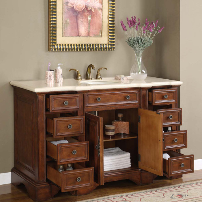 Silkroad Exclusive Sabina 58 Single Bathroom Vanity Set Reviews Silkroad Exclusive Sabina 58 Quot Single Bathroom Vanity Set