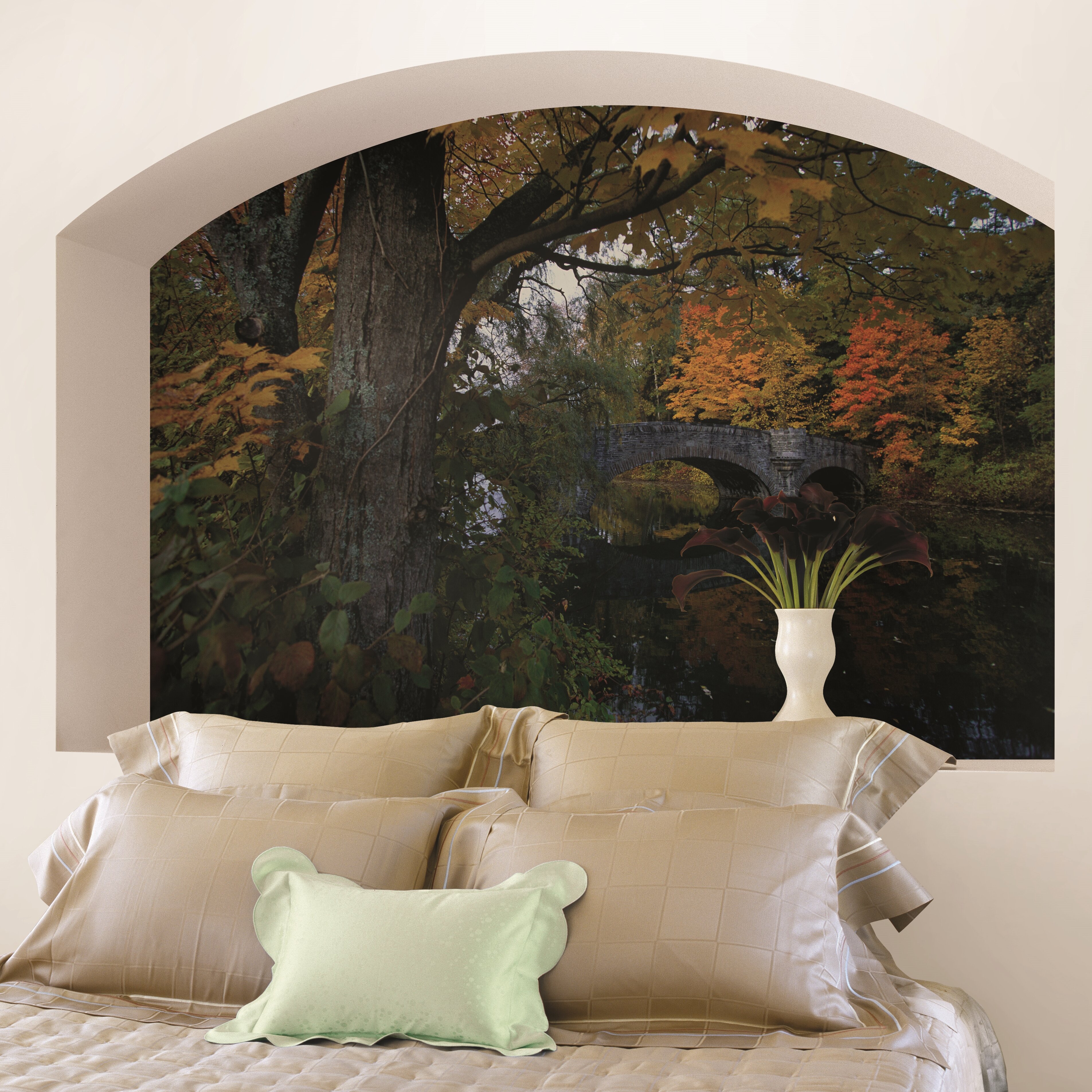 Brewster Home Fashions National Geographic Fall Foliage with Bridge ...