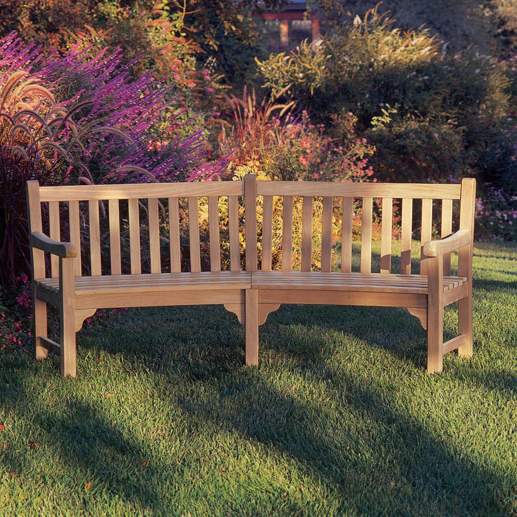 Curved Wooden Garden Bench Garden Design Ideas